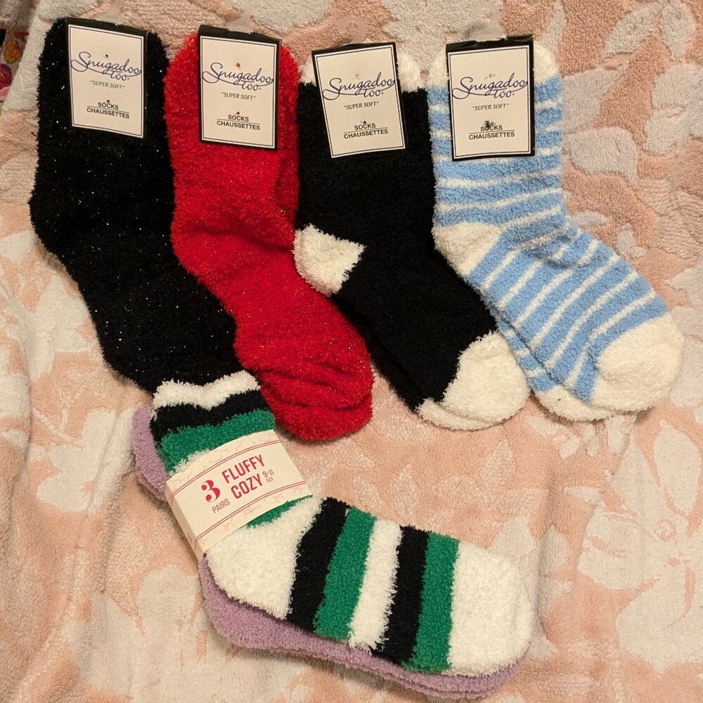 NWT bundle of 7 pairs of super soft socks-women size up to 10